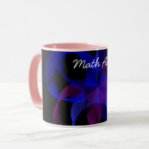3D To 2D Geometric Cylinder Math Art Coffee Mug