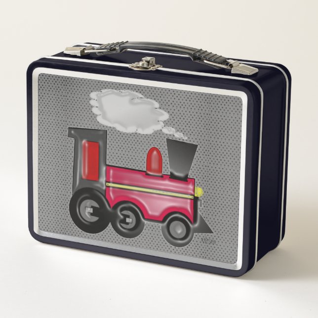 3D Train Metal Lunch Box (Front)