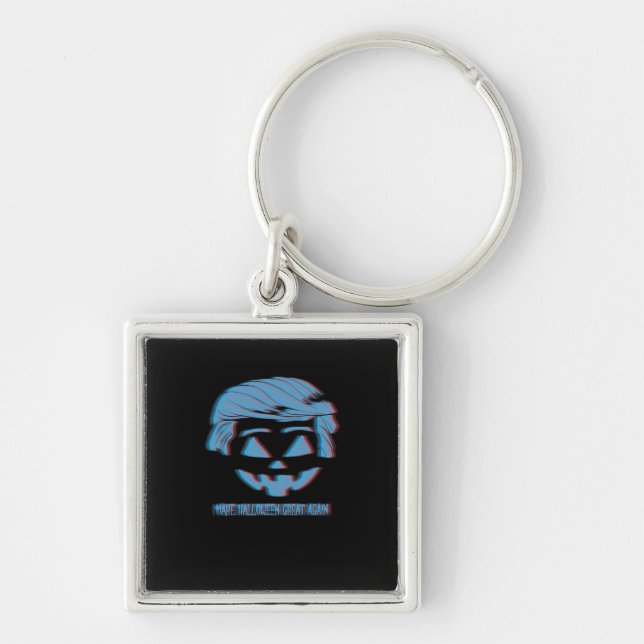 3D Trumpkin Make Halloween Great Again Key Ring (Front)