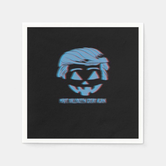 3D Trumpkin Make Halloween Great Again Napkin (Front)