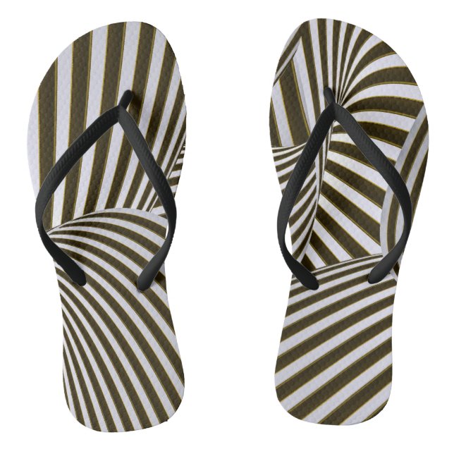 3D Twists Flip Flops (Footbed)
