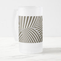 3D Twists Frosted Beer Mug