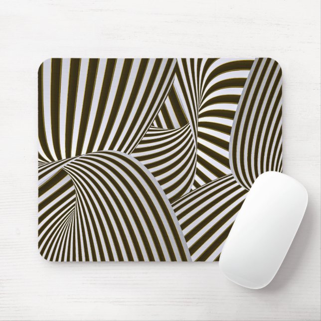 3D Twists Mousepad (With Mouse)