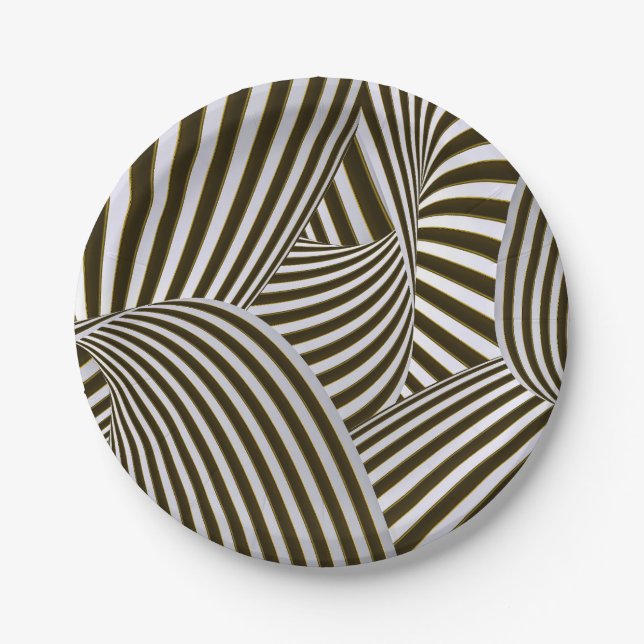 3D Twists Paper Plates (Front)