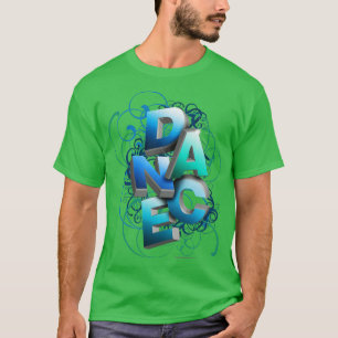 3D Typographic Dance and Ballet Design Spring T-Shirt