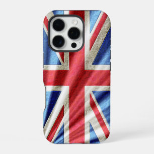 3D Union Flag/Jack Design iPhone 16 Pro Case