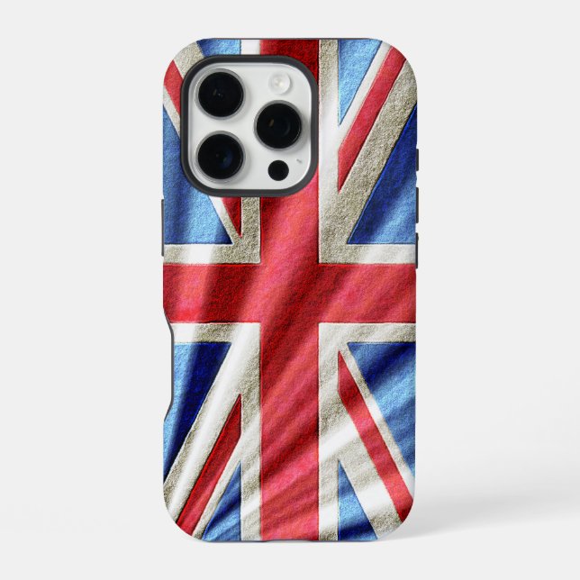 3D Union Flag/Jack Design iPhone Case (Back)