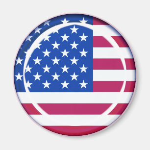 3D USA flag Magnet