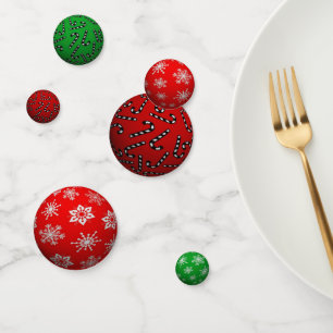 3D Xmas Balls Confetti