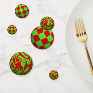 3D Xmas Balls Confetti