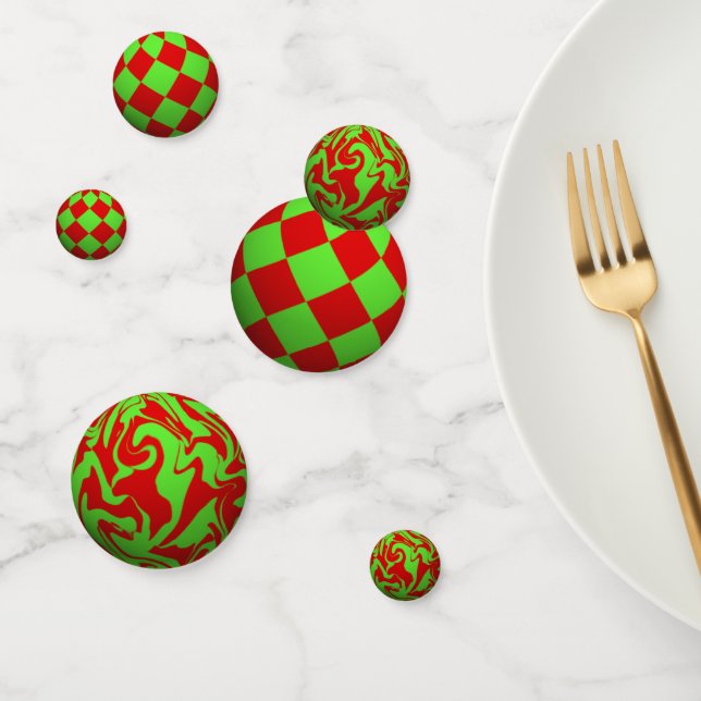 3D Xmas Balls Confetti (Group)