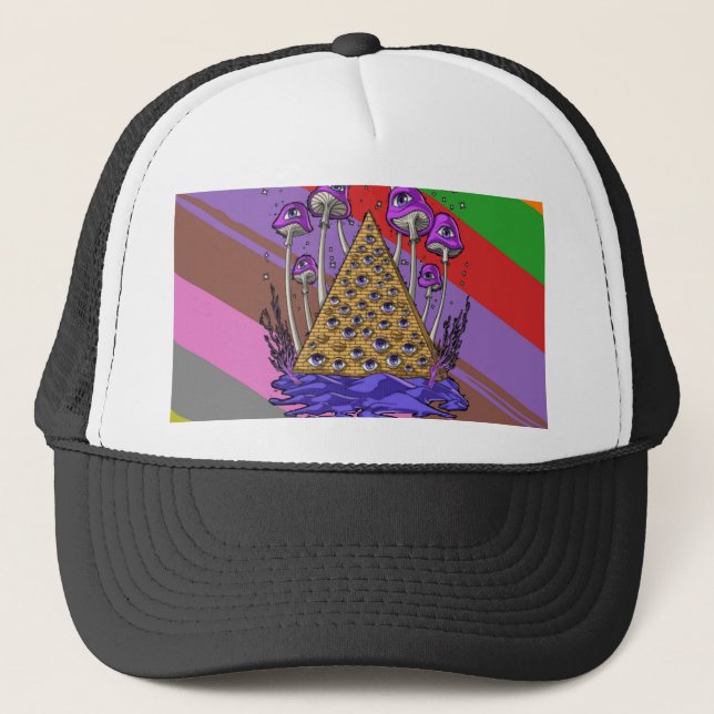 3dart gradientcolors trucker hat (Front)