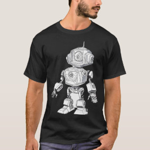 3dimensional sketch robot for childrens book VECTO T-Shirt