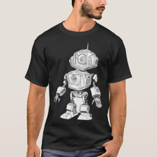 3dimensional sketch robot for childrens book VECTO T-Shirt