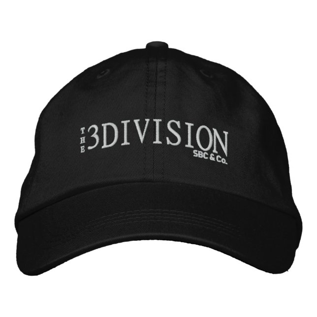 3DIVISION hat black (Front)