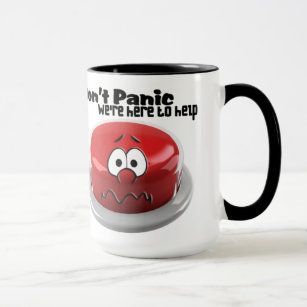 #3Don't Panic Ringer Mug