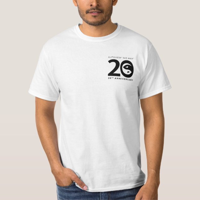 3ds Max 20th Anniversary T-Shirt (Front)