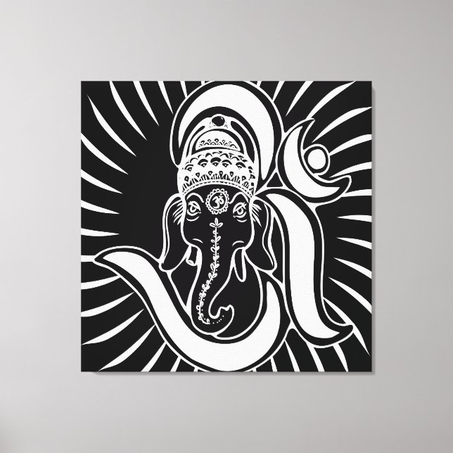 3FT x 3FT GANESH WALL GRAPHIC ART Canvas Print (Front)
