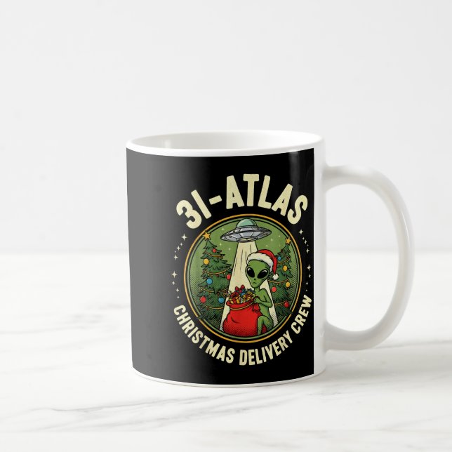 3i_atlas Christmas Delivery Crew Alien Santa Space Coffee Mug (Right)