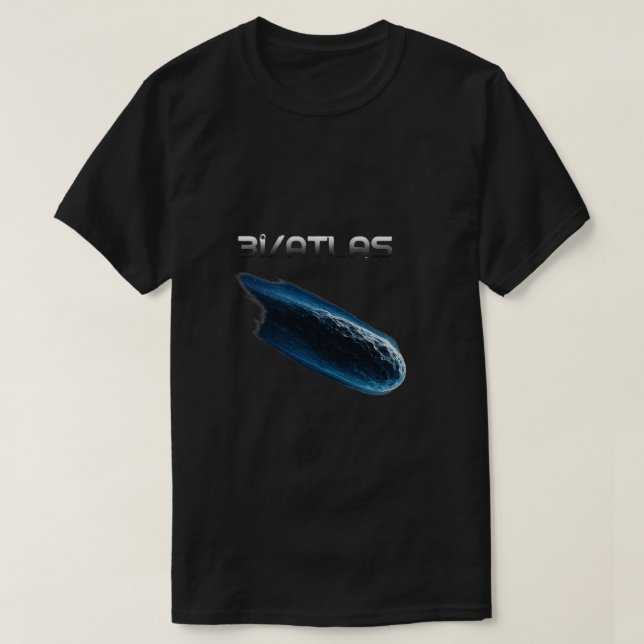 3i/ATLAS Cosmic Streak Sci-Fi T-Shirt (Design Front)