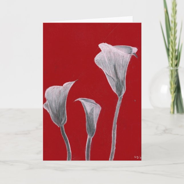3lilies card (Front)