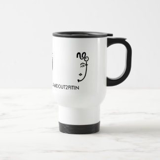 3LOGO & SLOGAN WHITE MUG.. TRAVEL MUG