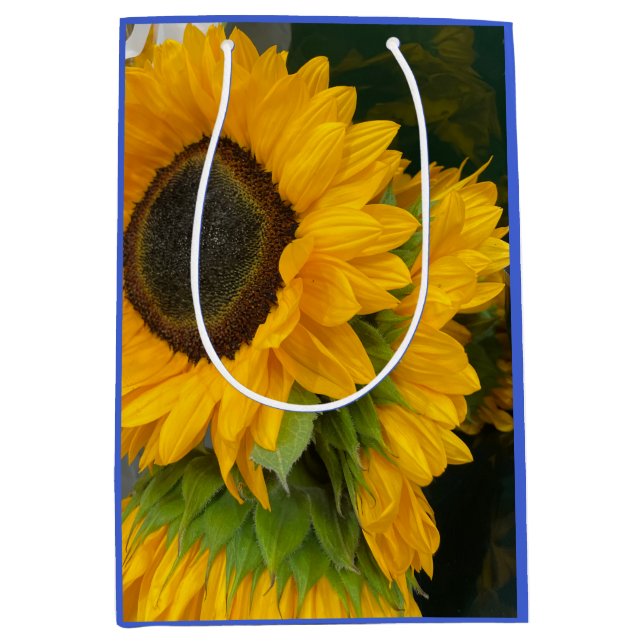 3rd Anniversary Sunflower Medium Gift Bag (Front)
