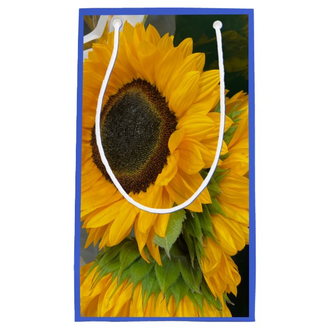 3rd Anniversary Sunflower Small Gift Bag (Front)