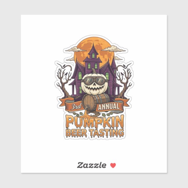 3rd Annual Pumpkin Beer Tasting Halloween Haunted  (Sheet)