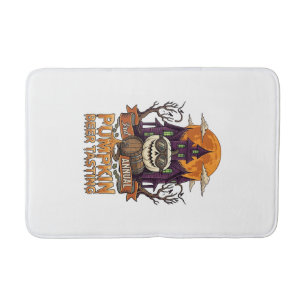 3rd Annual Pumpkin Beer Tasting Halloween Haunted Bath Mat