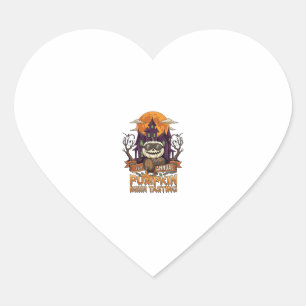 3rd Annual Pumpkin Beer Tasting Halloween Haunted  Heart Sticker