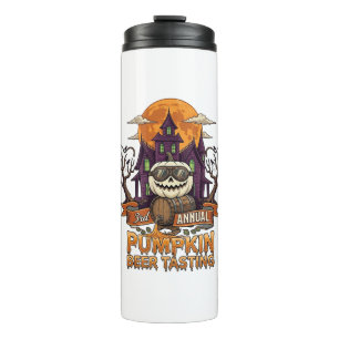 3rd Annual Pumpkin Beer Tasting Halloween Haunted  Thermal Tumbler