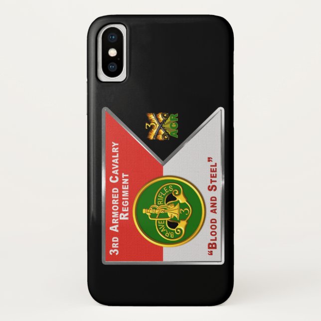 3rd Armored Cavalry Regiment “Brave Rifles” Case-Mate iPhone Case (Back)