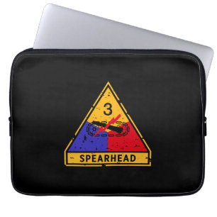 3rd Armored Division - US Military "Grunge" Laptop Sleeve