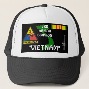 3rd  Armour Division Vietnam Veteran Ball Caps