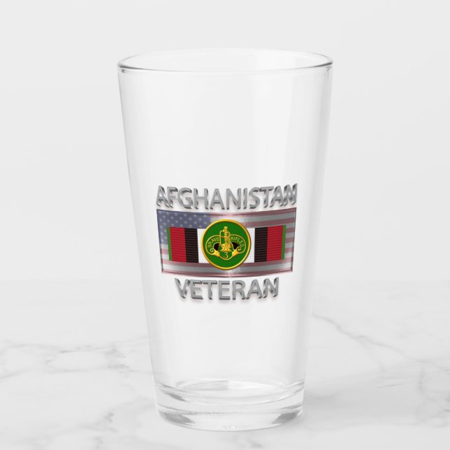 3rd Armoured Cavalry Afghanistan Veteran Glass (Front)