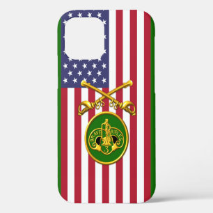 3rd Armoured Cavalry  Crossed Sabres USA Flag iPhone 12 Case