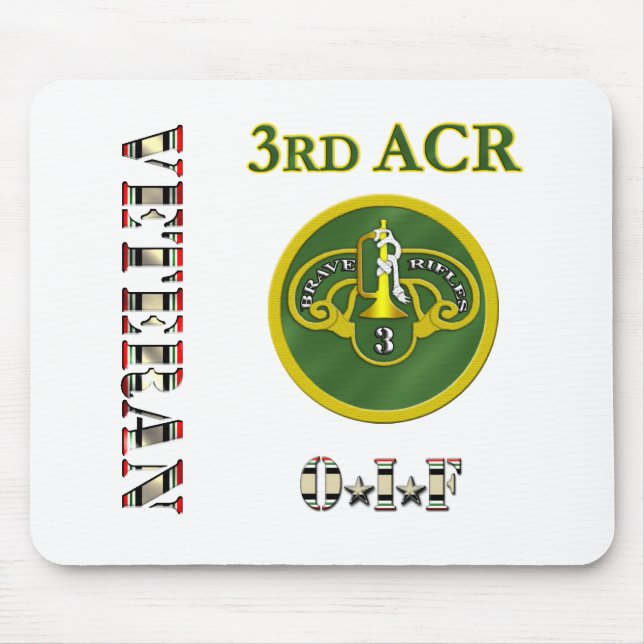 3rd Armoured Cavalry OIF Mouse Mat (Front)