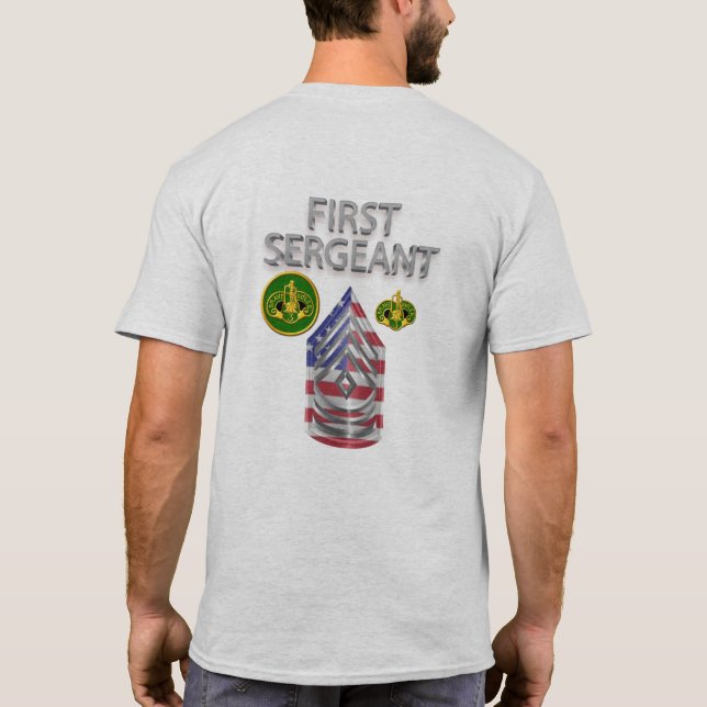 3rd Armoured Cavalry Regiment First Sergeant T-Shirt (Back)