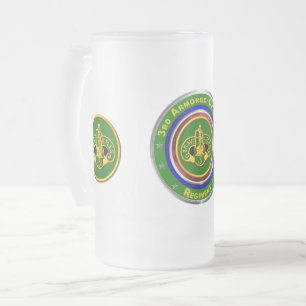 3rd Armoured Cavalry Regiment   Frosted Glass Beer Mug