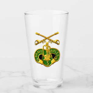 3rd Armoured Cavalry Regiment Sabre Insignia Glass