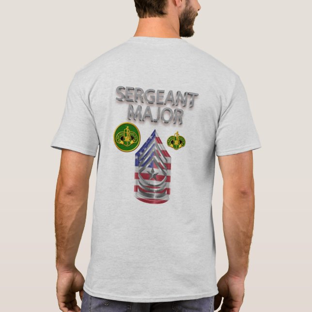 3rd Armoured Cavalry Regiment Sergeant Major T-Shirt (Back)
