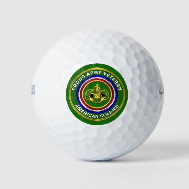 3rd Armoured Cavalry Regiment Veteran Golf Balls (Front)