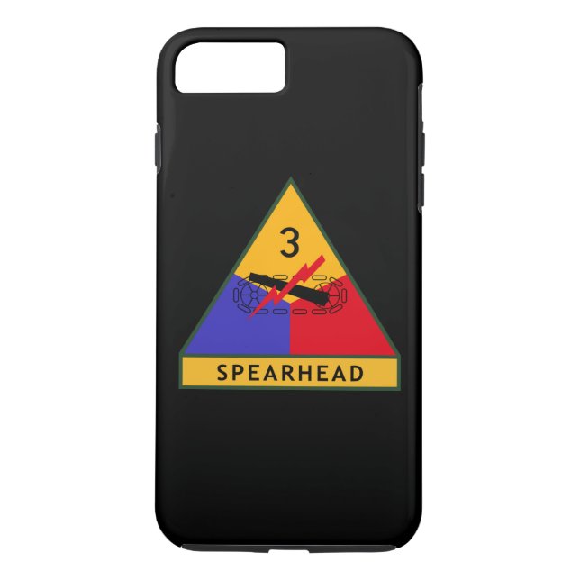 3rd Armoured Division "Spearhead" Black Case-Mate iPhone Case (Back)
