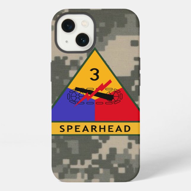 3rd Armoured Division "Spearhead" Digital Camo iPhone Case (Back)