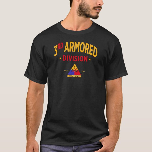 3rd Armoured Division - US Military T-Shirt (Front)