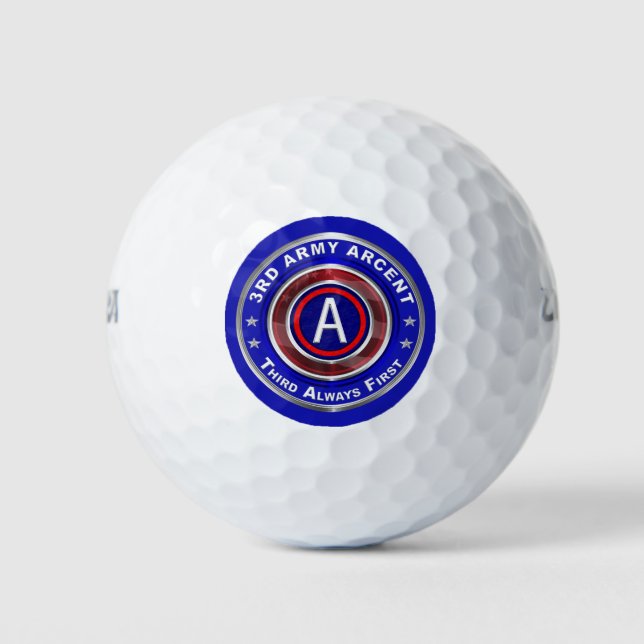 3rd Army ARCENT  Golf Balls (Front)