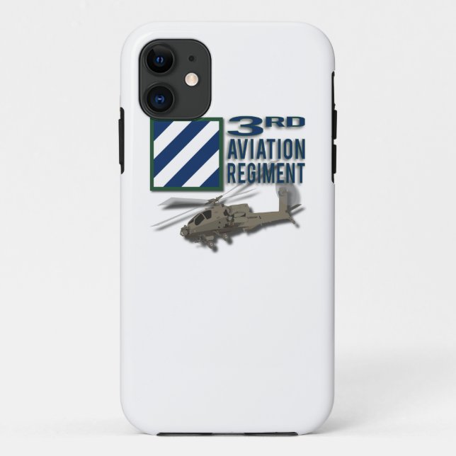 3rd Aviation Regiment Apache Case-Mate iPhone Case (Back)