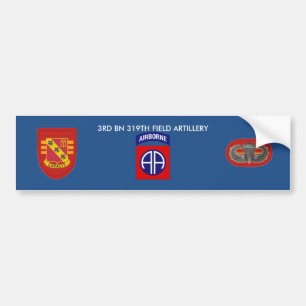 3RD BATTALION 319TH FIELD ARTILLERY BUMPER STICKER