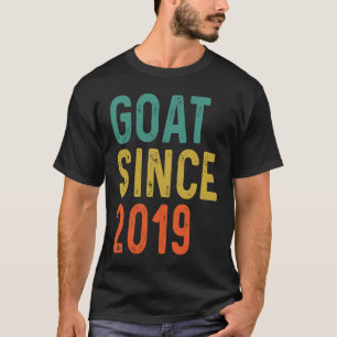 3rd Birthday 3 Years Old GOAT Since 2019 T-Shirt